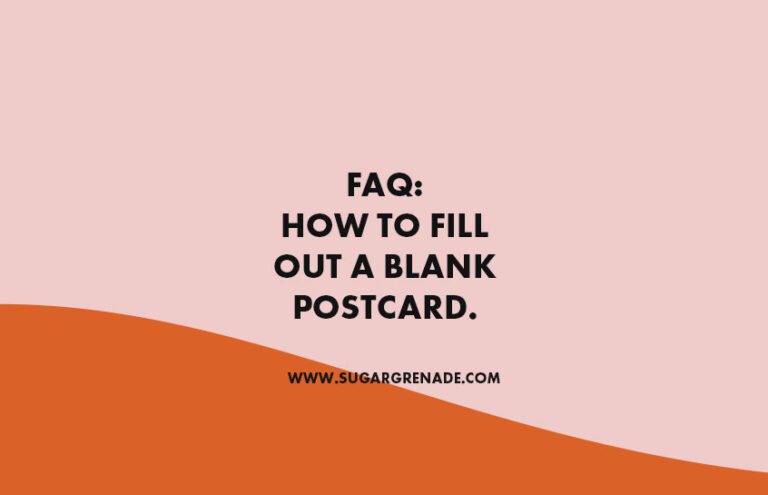 FAQ: How to expertly write out a blank postcard.
